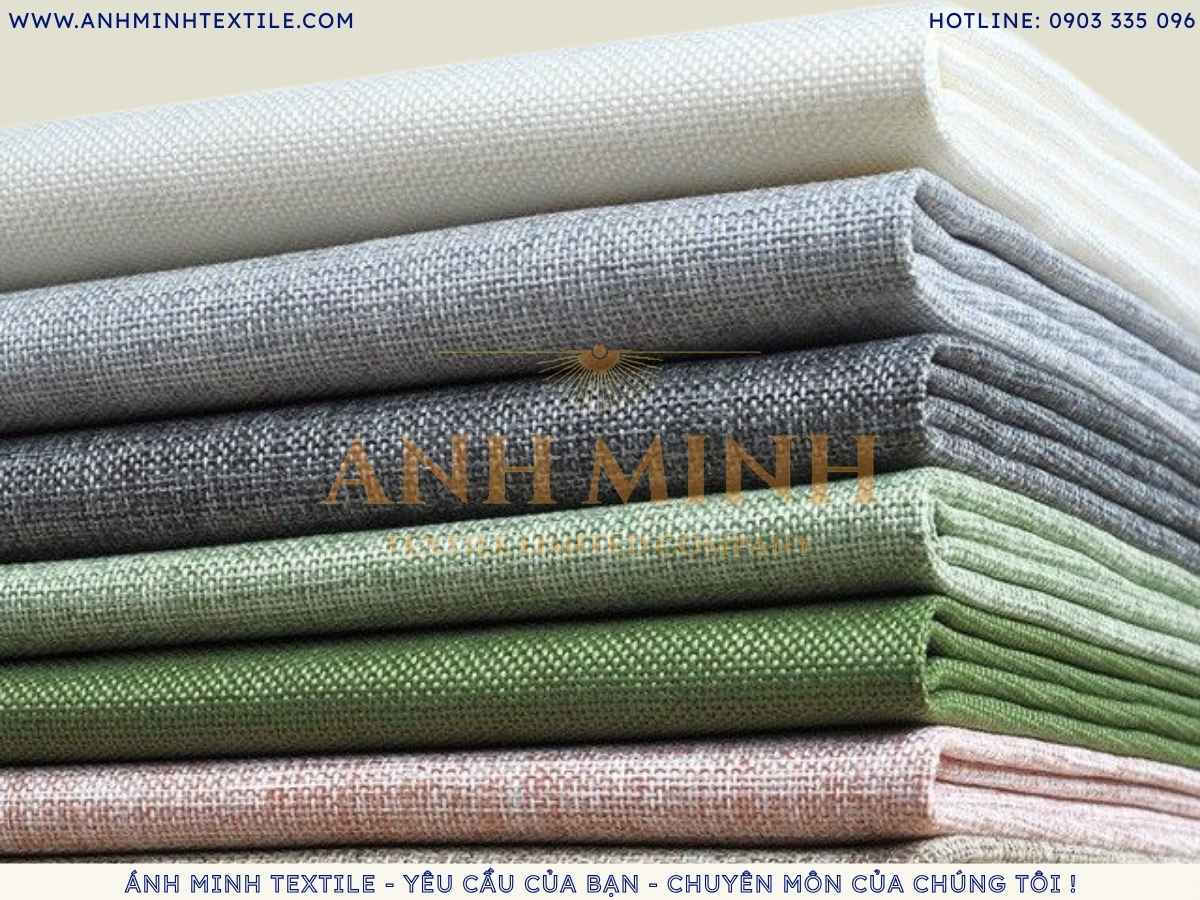 Vải Linen poly ít nhăn, bền màu và giá rẻ