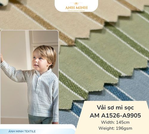 Vải sơ mi sọc AM A1526-A9905